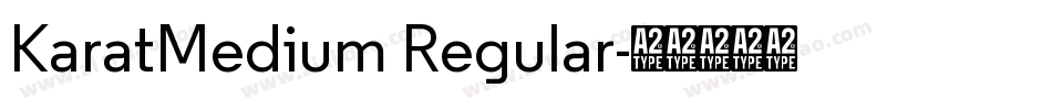 KaratMedium Regular字体转换